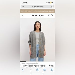 Everlane alpaca cardigan